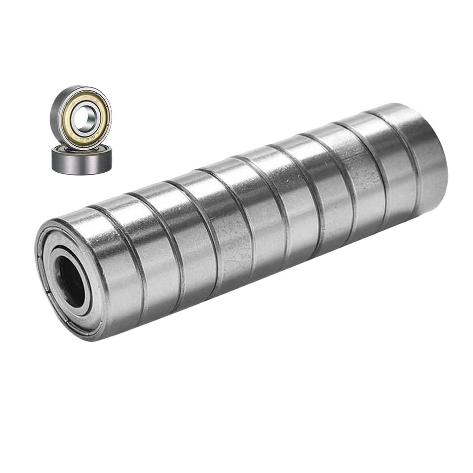 10 piezas de rodamientos de bolas de brida 626ZZ 625ZZ 685ZZ 607ZZ 623ZZ 6900ZZ 688ZZ 687ZZ accesorios de impresora 3D polea de brida de ranura profunda(6900ZZ 10x22x6mm)