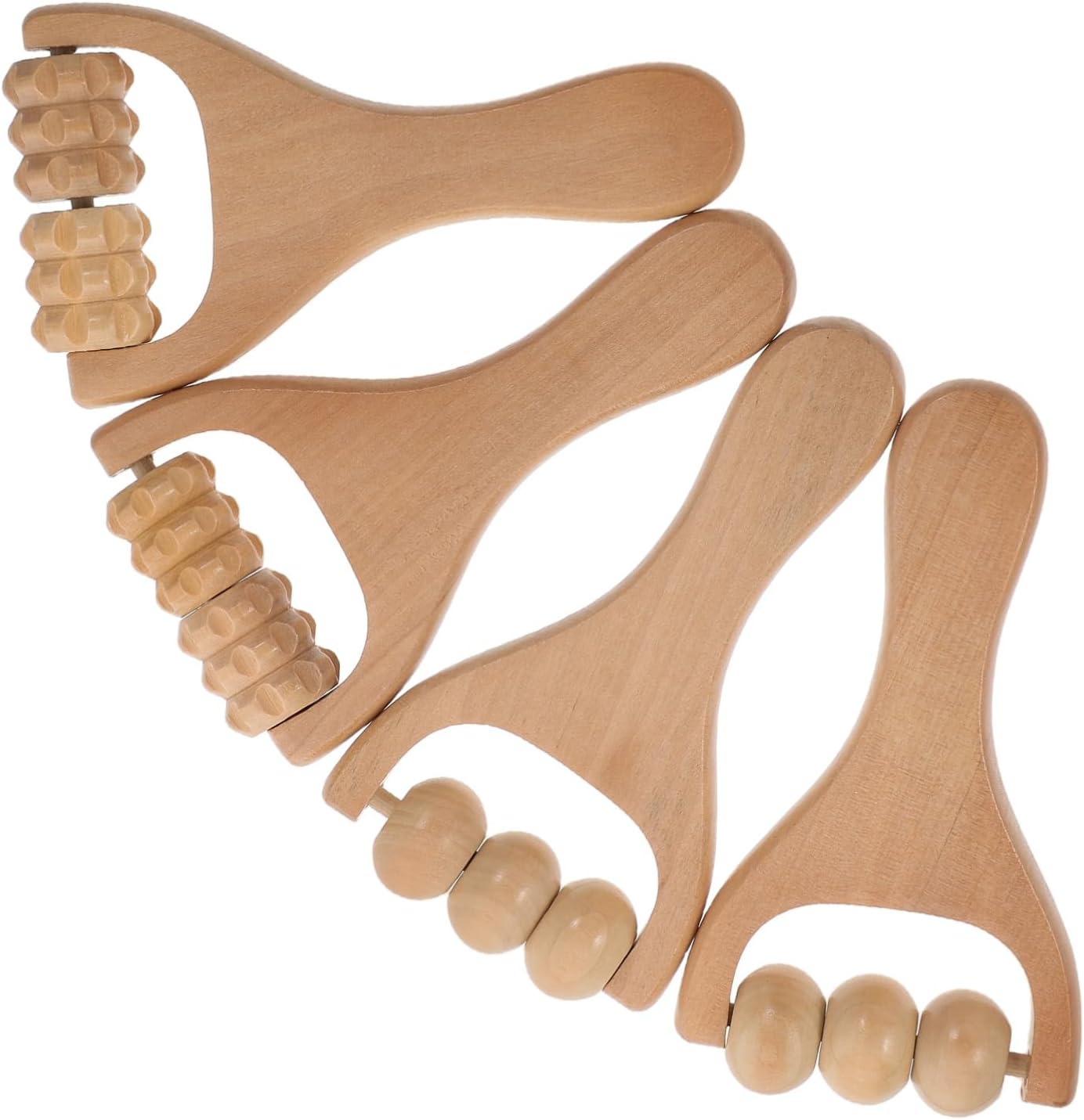 FRCOLOR 4Pcs Massage Roller Ergonomic Deep Tissue Massage Tools for Muscle Relief Foot and Portable Design for Home and Travel Use