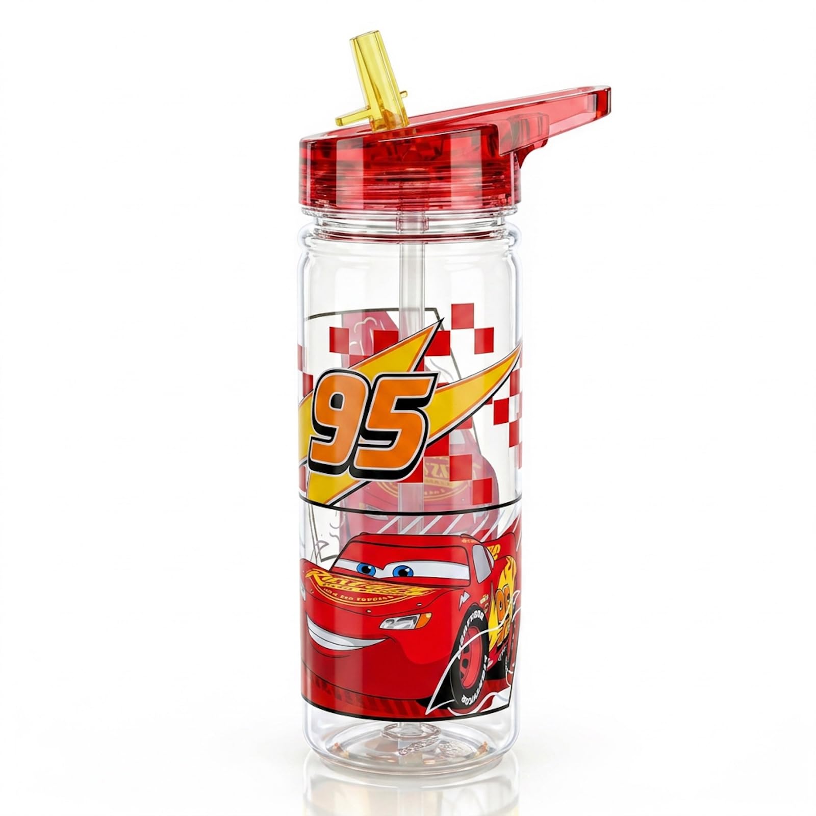 Stor Blue Disney Cars 580Ml Kids Water Bottle With Flip Lid – Leakproof, Bpa-Free, Licensed Design, Durable Reusable Drinking Bottle For School & Travel