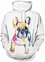 パーカー フード ブルドッグイラストデザイン ブラック XLサイズ メンズ パーカー フード ブルドッグイラストデザイン ブラック XLサイズ