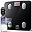 FITINDEX Smart Scale for Body Weight, Scale with BMI, Body Fat, Muscle Mass, Digital, Bathroom, Weighing, Bluetooth, Body Composition Monitor Health Analyzer with App, 400lb, Black