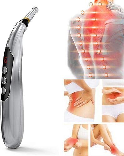 Bolígrafo de acupuntura electrónico recargable, bolígrafo de masaje, máquina de terapia meridiana, herramientas de terapia para aliviar el dolor con
