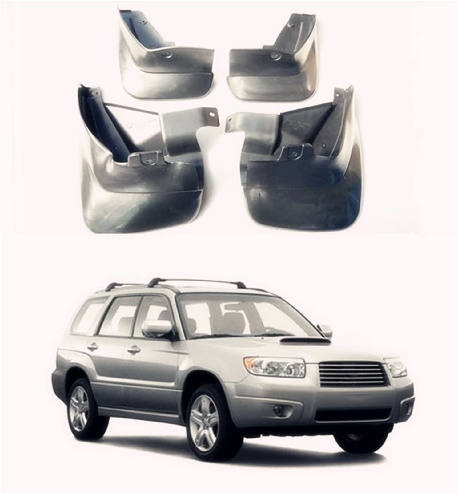 4 STUKS Auto Spatlappen Spatbord Splash Guards Spatbord Spatlappen Auto Accessoires Voor Subaru Voor Forester SG SH SJ SK 2003~2020 (Color : 2018-2020 SK3