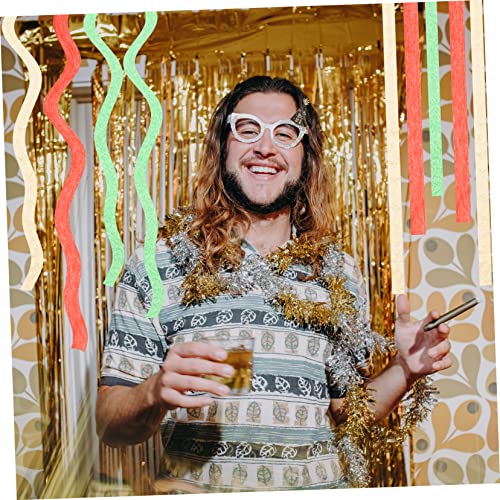 Abaodam 30 Peças De Papel Crepom Papel De Casamento Serpentina De Papel Decoração De Flores Serpenti