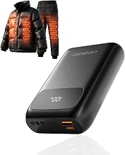 PD 30W 7.4V Heated Vest Battery Pack 20000mAh, Built-in 3 DC Size Ports, Fast-Charging Power Bank for Heated Jackets & Vests with LED Display