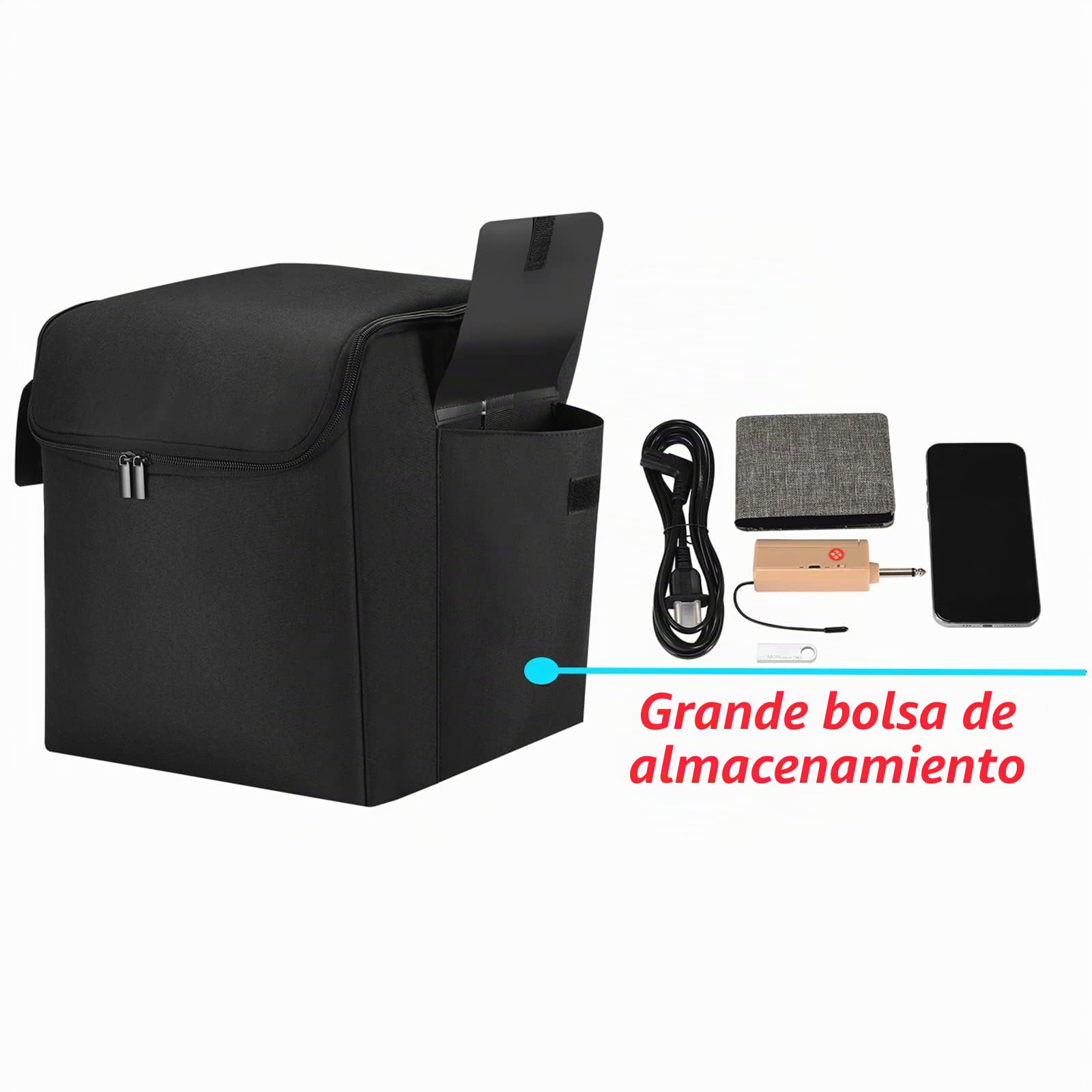 Estuche para JBL Partybox Encore Essential, Partybox Encore Essential, Bolsa de Mano Protectora, portátil, de Viaje, con Correa para el Hombro (Negro)