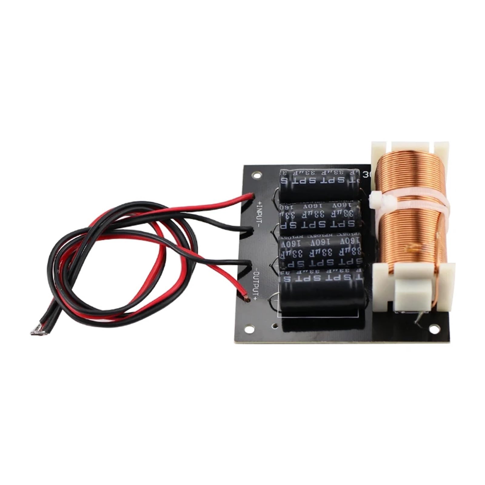DEBLAN Subwoofer Crossover z kablem 125 Hz 800 W głośnik niskotonowy subwoofer dzielnik częstotliwości do głośnika niskotonowego 5-18 cali