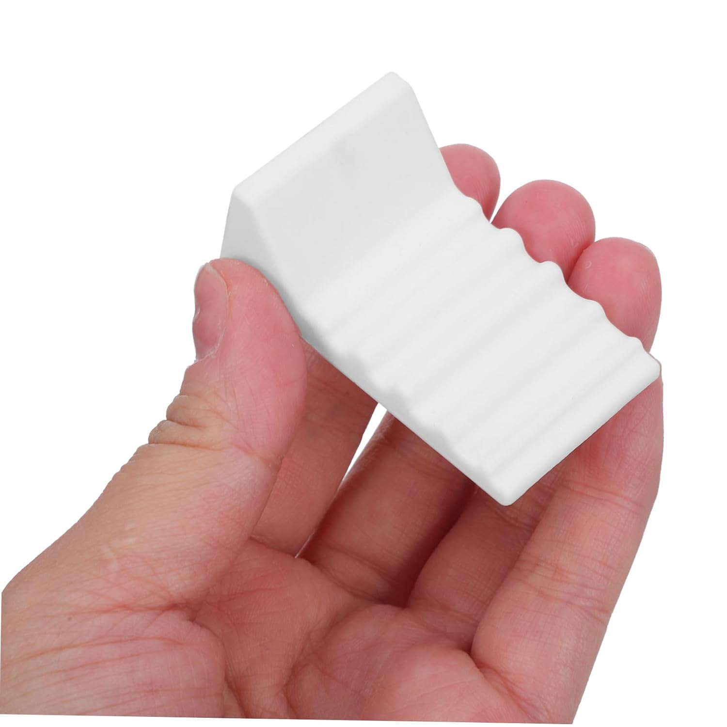 4pcs Silicone Garbage Can Wall Protector Bumpers, Non-Slip Trash Can Stopper Pads for Kitchen Cabinet, Prevent Sliding and Wall Damage, White
