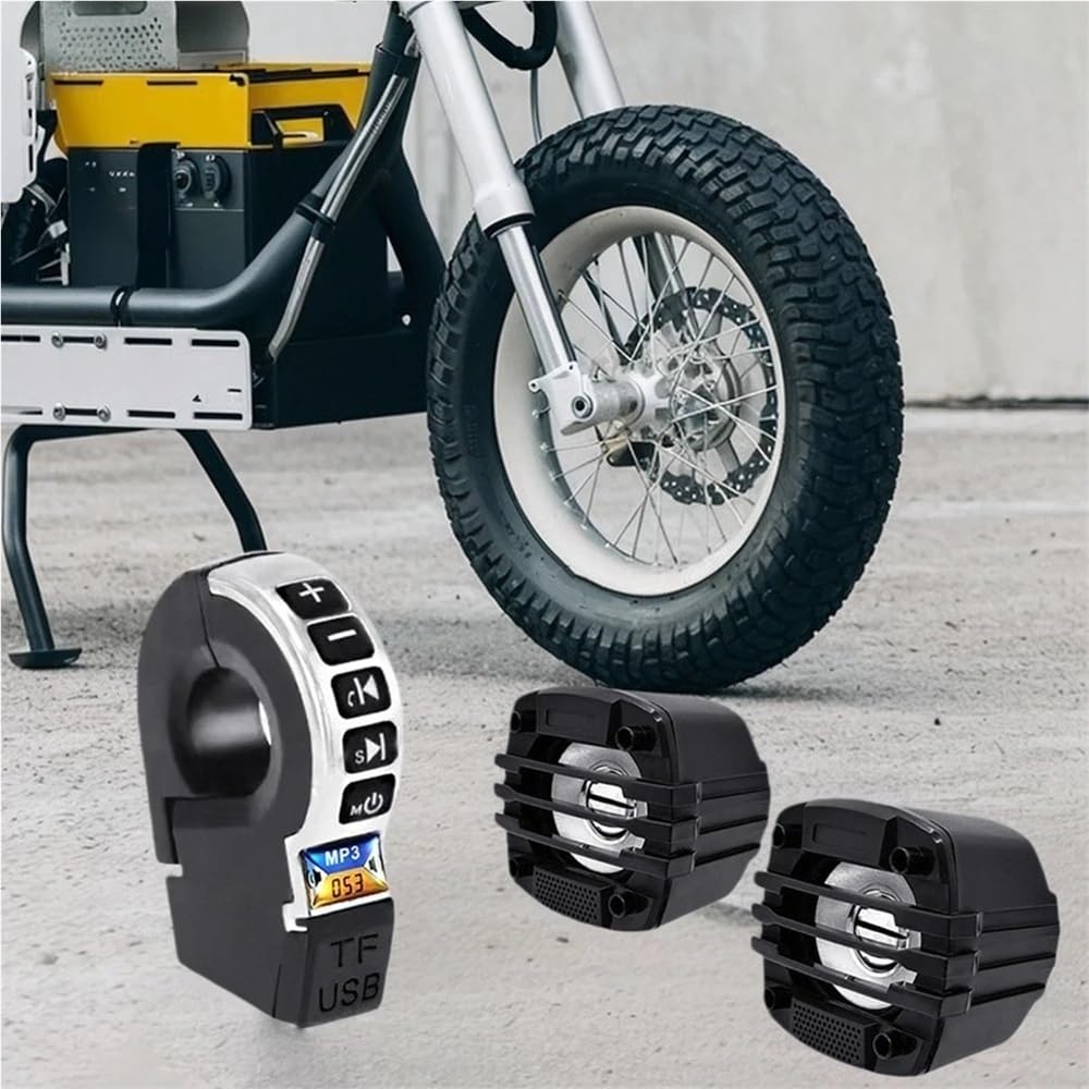 Altoparlante Musicale Audio Compatibile Con L'audio Del Manubrio | Audio Compatibile Con L'audio Del Manubrio Della Moto Interruttore Maniglia, Riproduzione Scheda TF E Ricarica Telefono