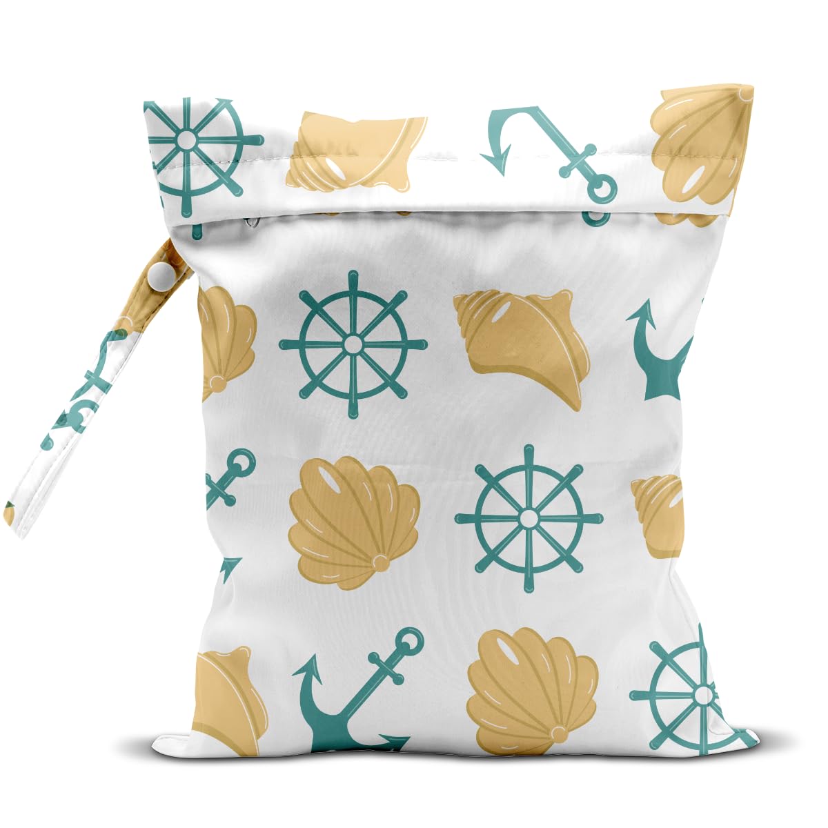 XDI Wet Dry Bag, Wet Bag for Swimsuit, Travel, Beach, Pool, Diapers, Dirty Yoga Gym Clothes, Summer Vacation Essentials, Anchor Travel Gifts for Women