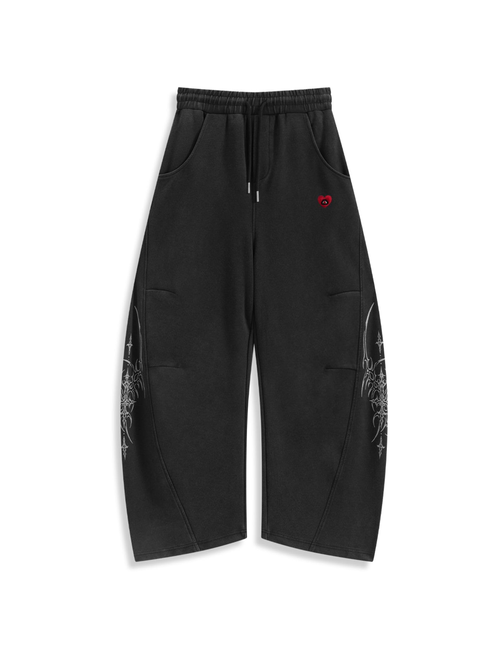 Aelfric Eden Washed Barrel Sweatpants Print Baggy Wide Leg Pants Women Men Casual Vintage Y2K Unisex Graphic Lantern