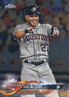 2018 Topps Chrome Update #HMT62 Jose Altuve Houston Astros Baseball Card