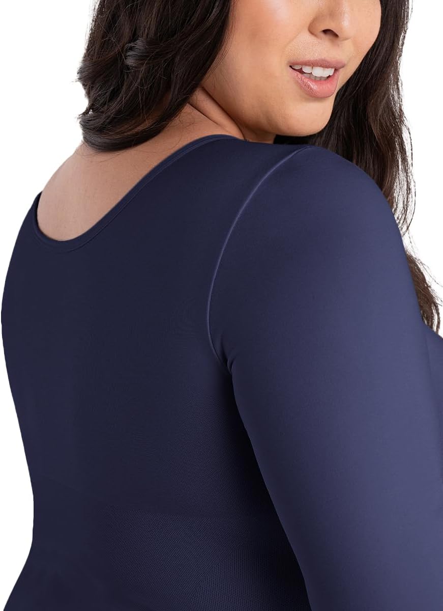 SHAPERMINT Cami Shaper, Womens Long Sleeve T Shirts, Long Sleeve Tops for Women, Compression Shirt Women Long Sleeve Tops - Image 7