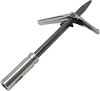 Vista 6 de Scuba Choice Punta de lanza de doble ala de 0.236 in con punta de lanza con portero, compatible con pesca submarina y pesca en hielo, repuesto