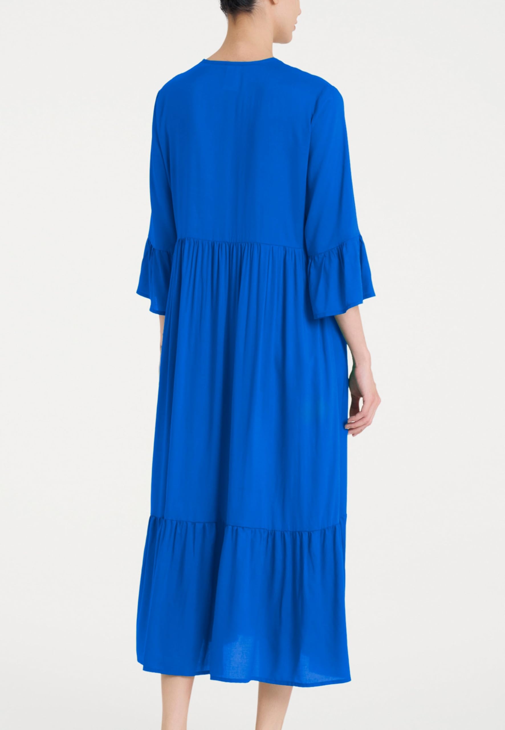 RAGNO Abito Donna Manica Tre Quarti 100% Viscosa Leggera DQ09DZ