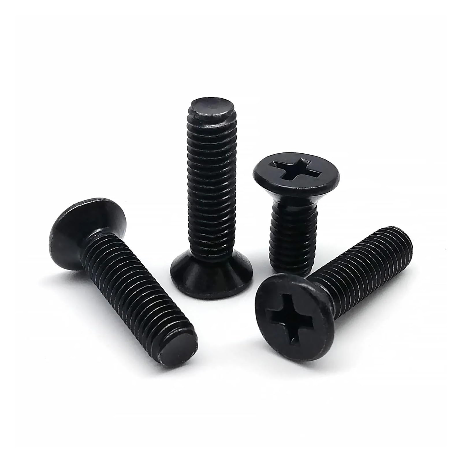 Acero Inoxidable 304, Surtido De Tornillos De Cabeza Avellanada Plana Phillips Negros M2.5 M3 M4 M5 - Kit Surtido De Pernos Y Tuercas (285/1020 Piezas, Caja Incluida)(Set B 1020pcs)
