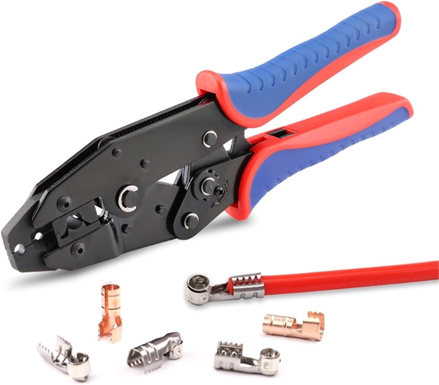 Crimping Tool YF-2048 For Spark Ignition Wire Dia 8.0-8.5mm Car And Motorcycle Spark Repair Ratchet Pliers(YF-2048)