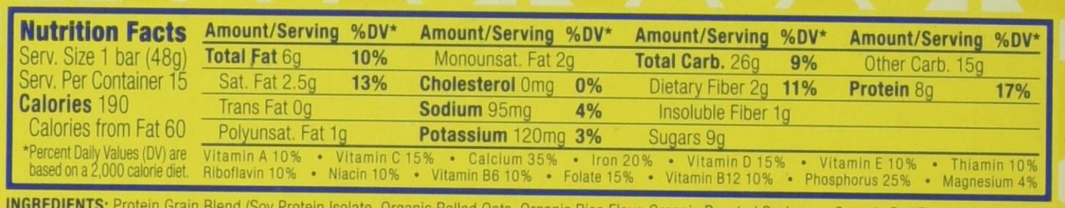 CLIF BAR LUNA BAR,OG3,LEMON ZEST, 1.69 OZ