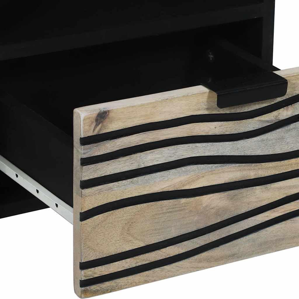TV-Einheit mit Schubladen, Weiß, 70x33x46 cm, Holzwerkstoff, modern, für Wohnzimmer, Schlafzimmer, Media Center, platzsparend