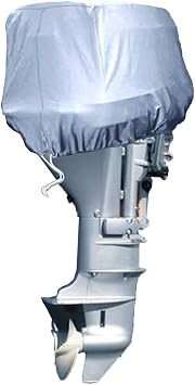 EliteShield Boat Engine Half Outboard Motor Cover Size 2 Fits 16-25 HP, 19" D x 16" W x 14" H