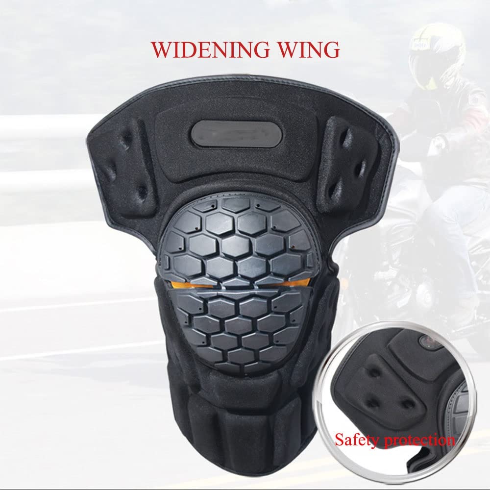 1pair Cross-country Riding Comfortable Soft Anti-fall Wear-resistant Knee Pads Motorcycle Riding Gear Anti-fall Cycling Kneepad