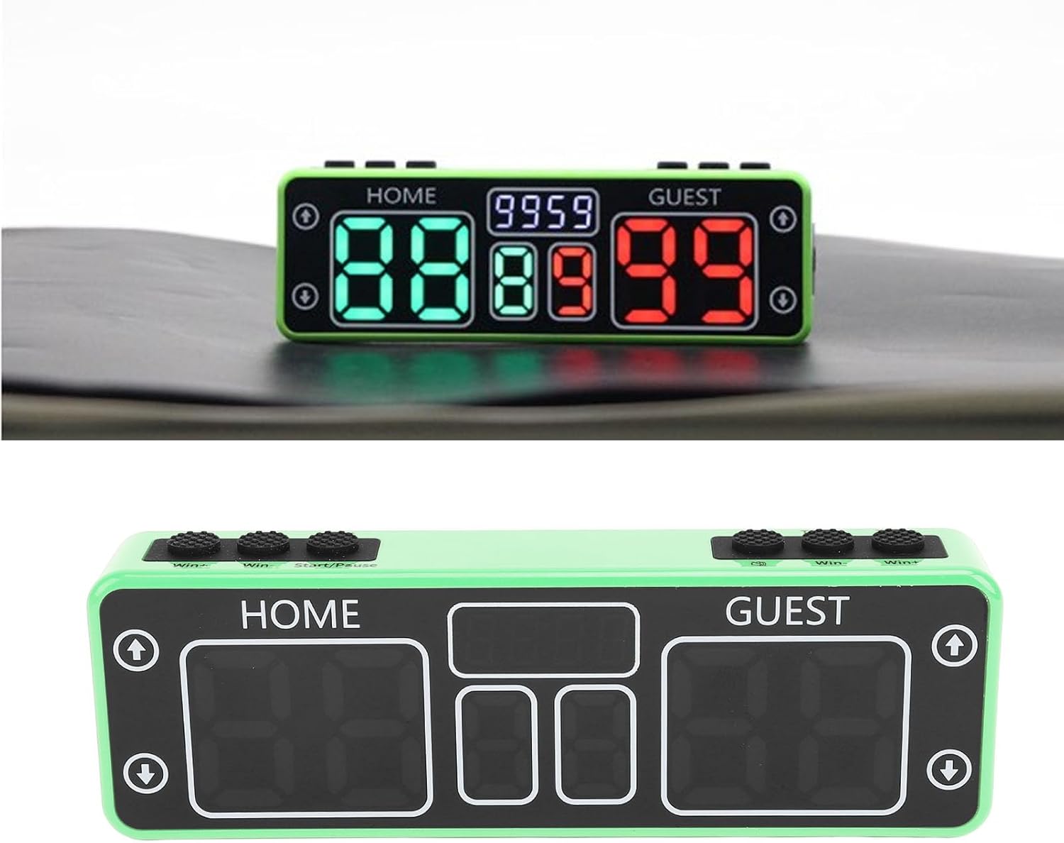 Luqeeg LED Digital Scoreboard, USB Rechargeable Portable Tabletop Electronic Scoreboard with Countdown Timer for Cornhole, Basketball, Baseball, Tennis, Volleyball, Badminton