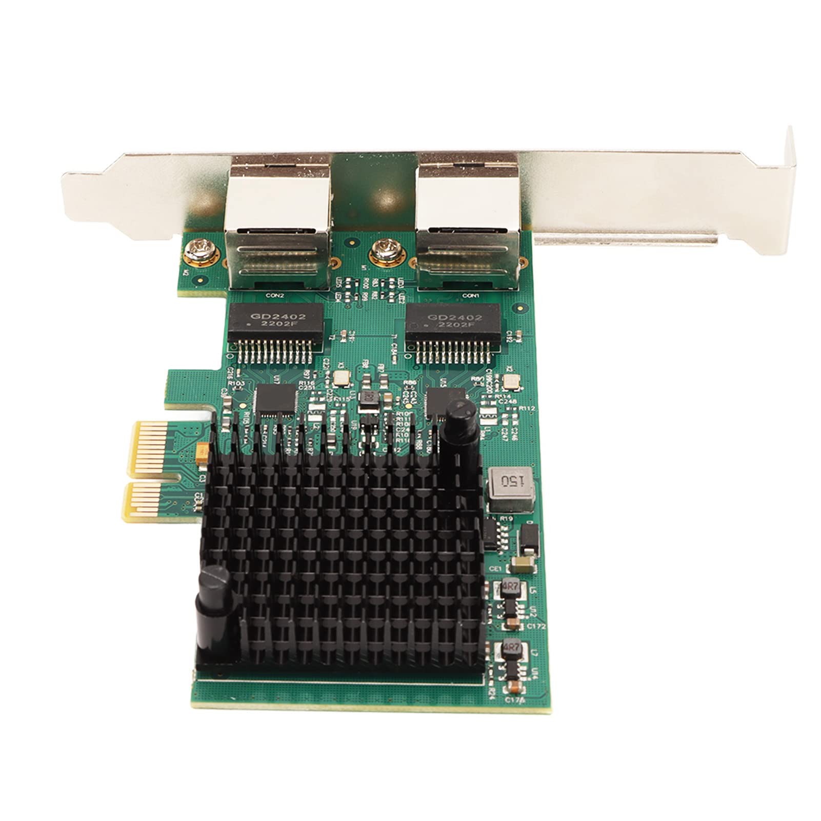Zunate Scheda di Rete PCIE X1, Cavo in Rame a Doppia Porta 2,5 G RJ45 Scheda LAN Ethernet Scheda di Rete Controller Adattatore, Chipset Realtek RTL8125B