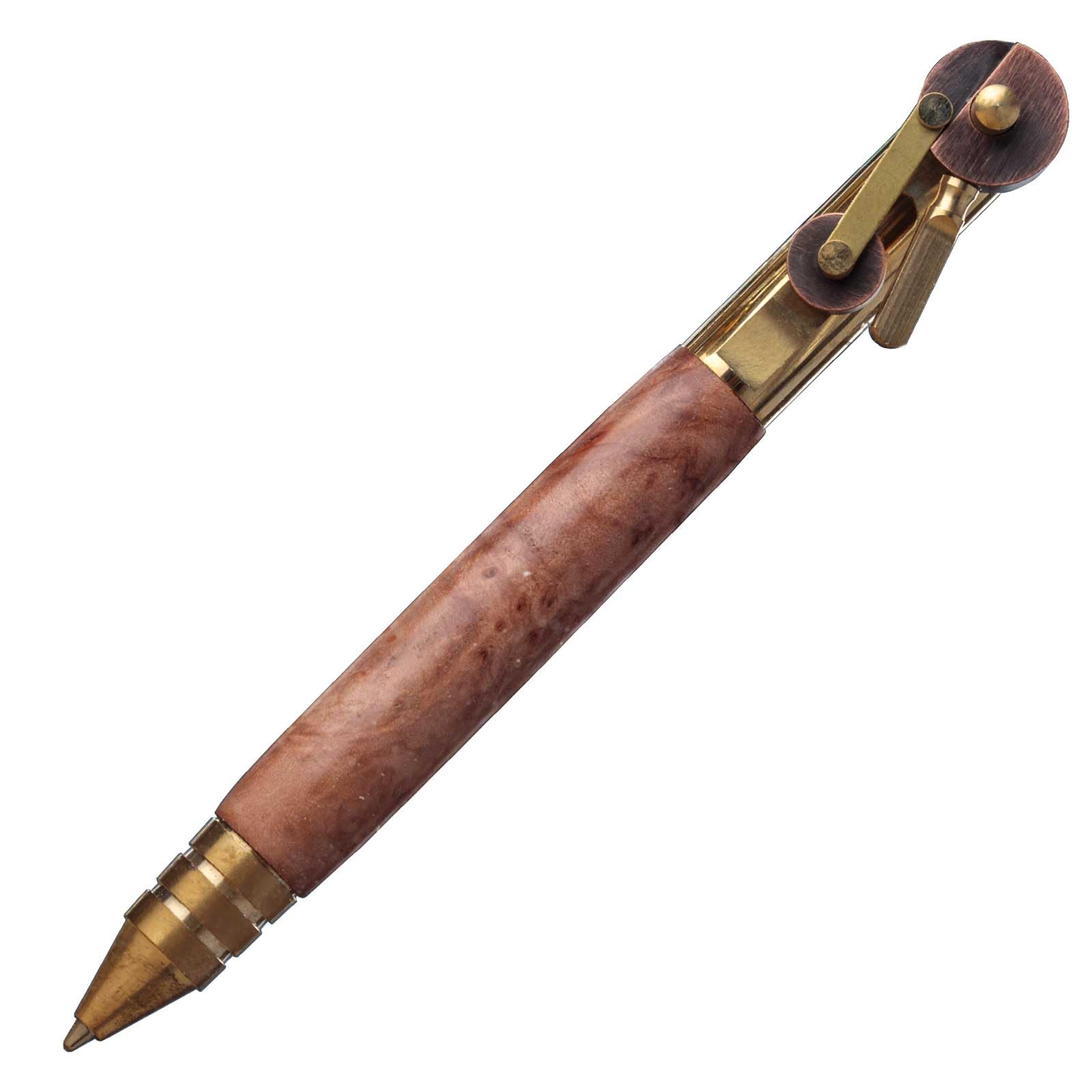 Gearshift Ballpoint Pen Turning Kit - 3-Pack With Chrome, Pewter & Brass Finishes (Lathe Required)