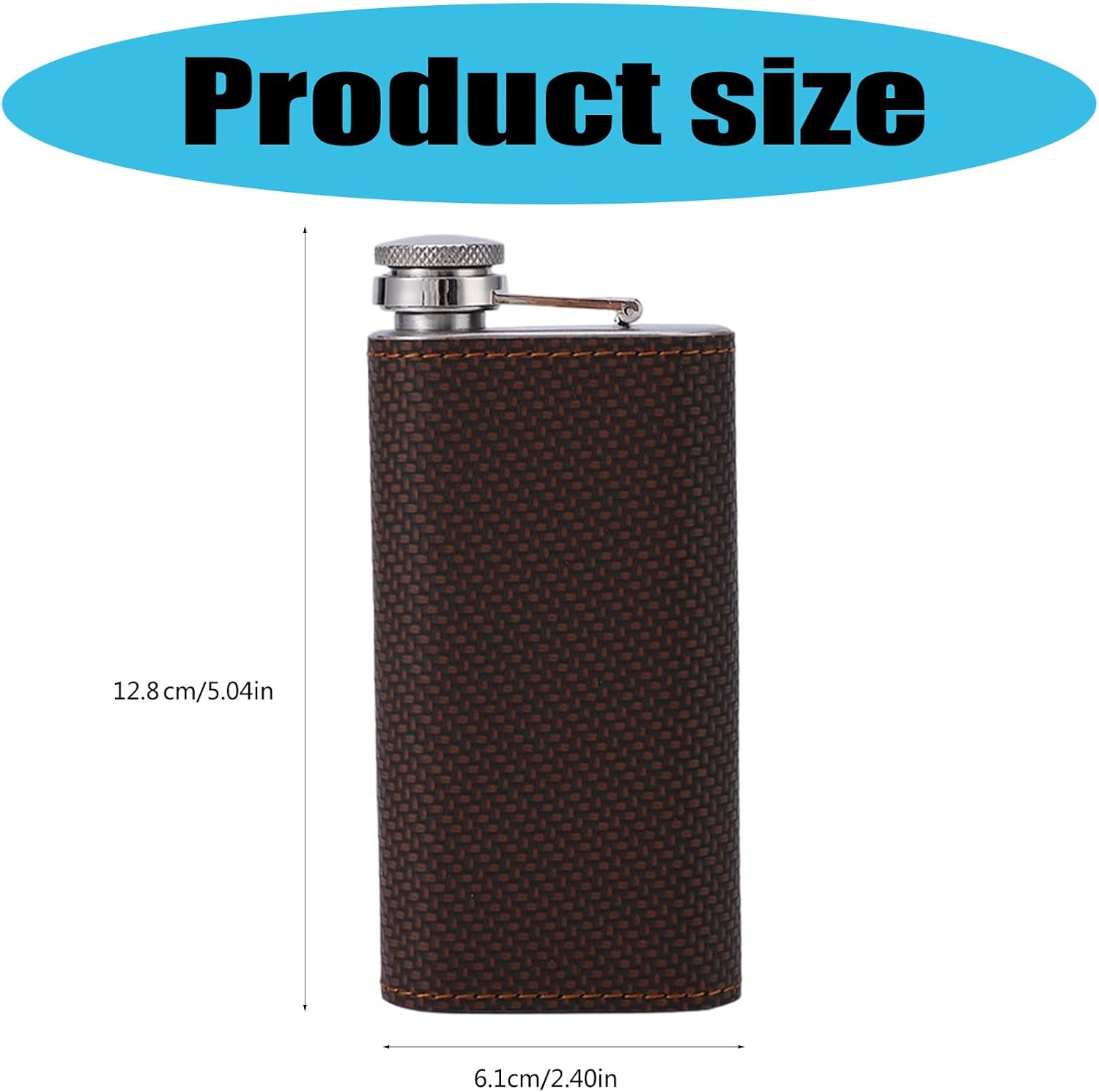 Rusts Nonrust Steel Pocket Sized Flasks Sturdy Outdoor Essential Portable Liquor Container for Wine Whiskeys Rusts Outdoor Drinking Flasks