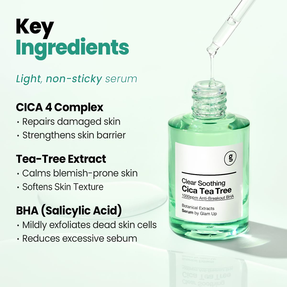 Glam Up Cica Tea Tree Soothing Serum