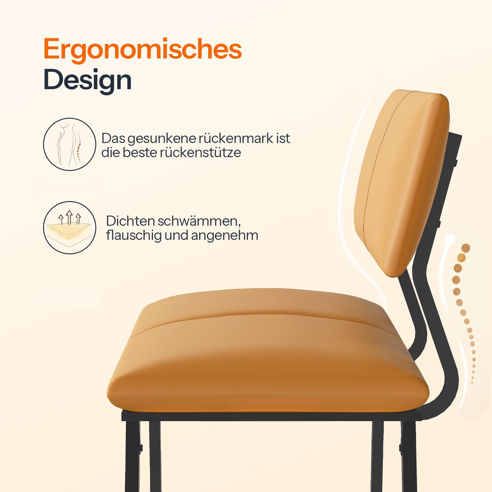 HOOBRO Banco con Respaldo, Asiento con Respaldo para Comedor Acolchado en PU, Banco de Comedor, Capacidad para 2-3 Personas, Apto para Comedor, Cocina, Salón, Pasillo, Marrón y Negro ECB18CD01