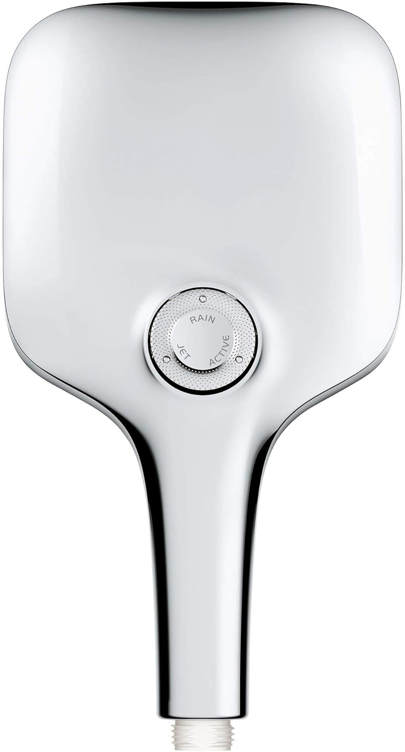 GROHE Rainshower SmartActive Hand SQUARE Shower-3 Sprays, 1.75 gpm, Chrome