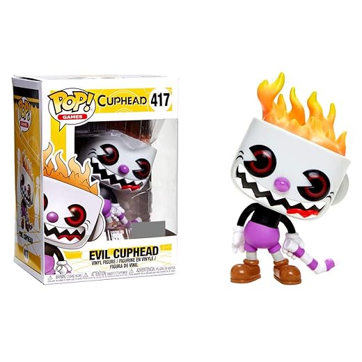 En Oferta Funko Pop! Games Evil Cuphead 417 Exclusive Figure