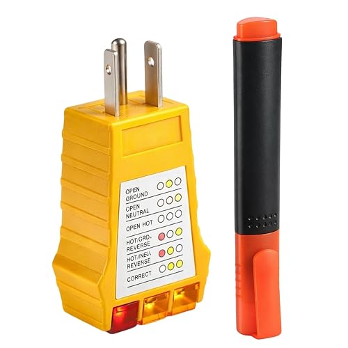 2PCS Grounding Mat Tester Set, Electric Pen & US Plug
