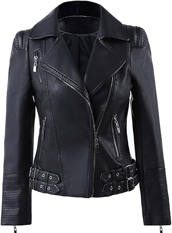 black moto jacket