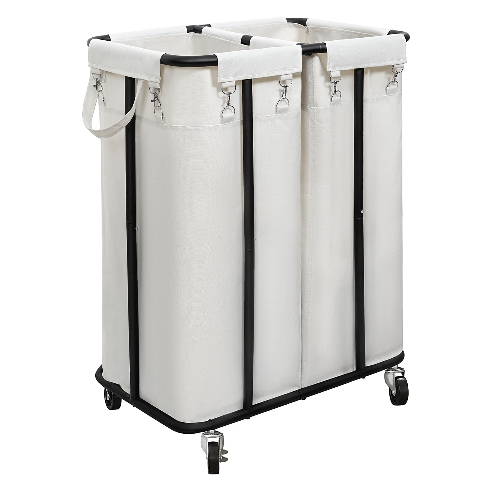 Amazon.com: WOWLIVE Double Laundry Hamper with Wheels 170L Rolling