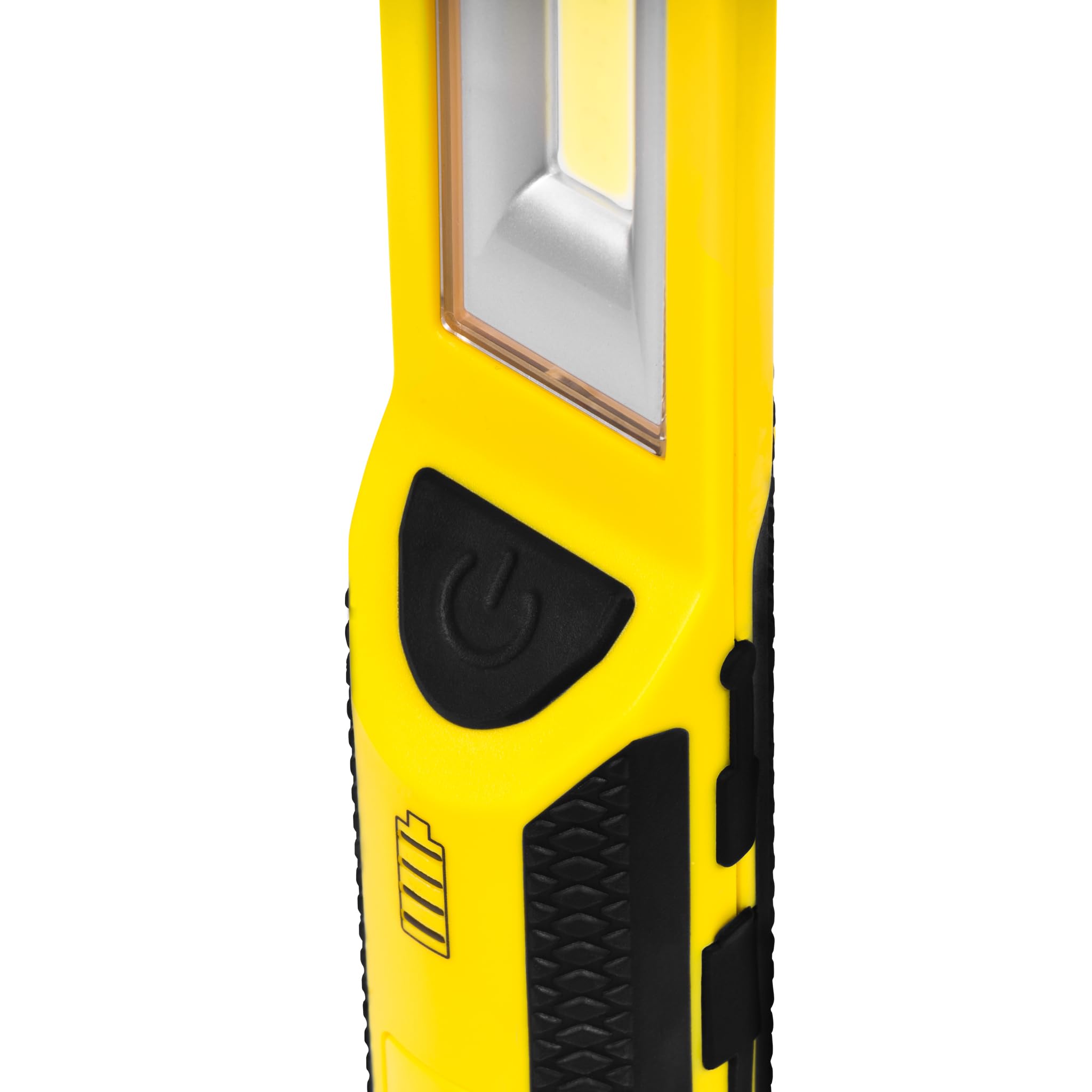 KEL Torcia da officina a LED, 3 W, 500 lm, lampada da lavoro ricaricabile con power bank, con clip magnetica per officina, durata 15 ore