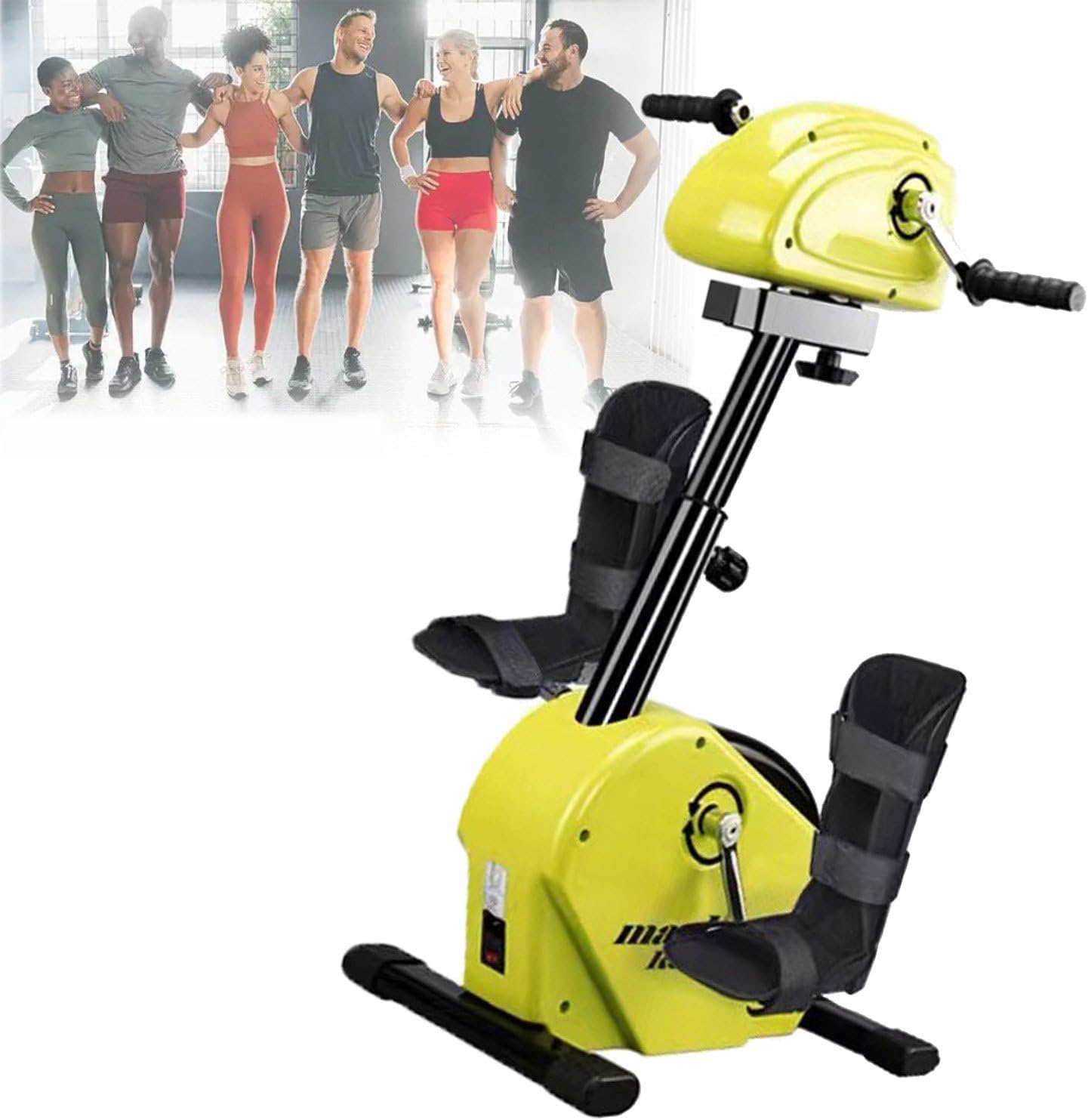 ToayNia Electric Pedal Exerciser - Mini Bike for Upper & Lower Limb Rehab