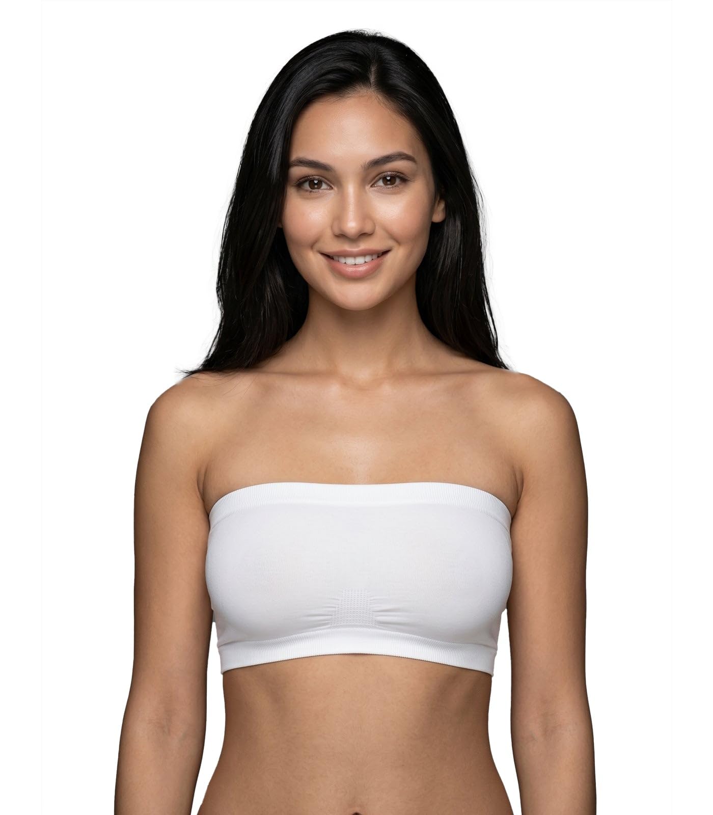 luella Women's Strapless Seamless Bandeau Non Padded Tube Bra | Wire-Free Nylon Spandex Bra | Soft, Breathable & Stretchable | Full Coverage and Skin-Friendly for Everday wear | Free Size (Fits M-XL)-picture-22