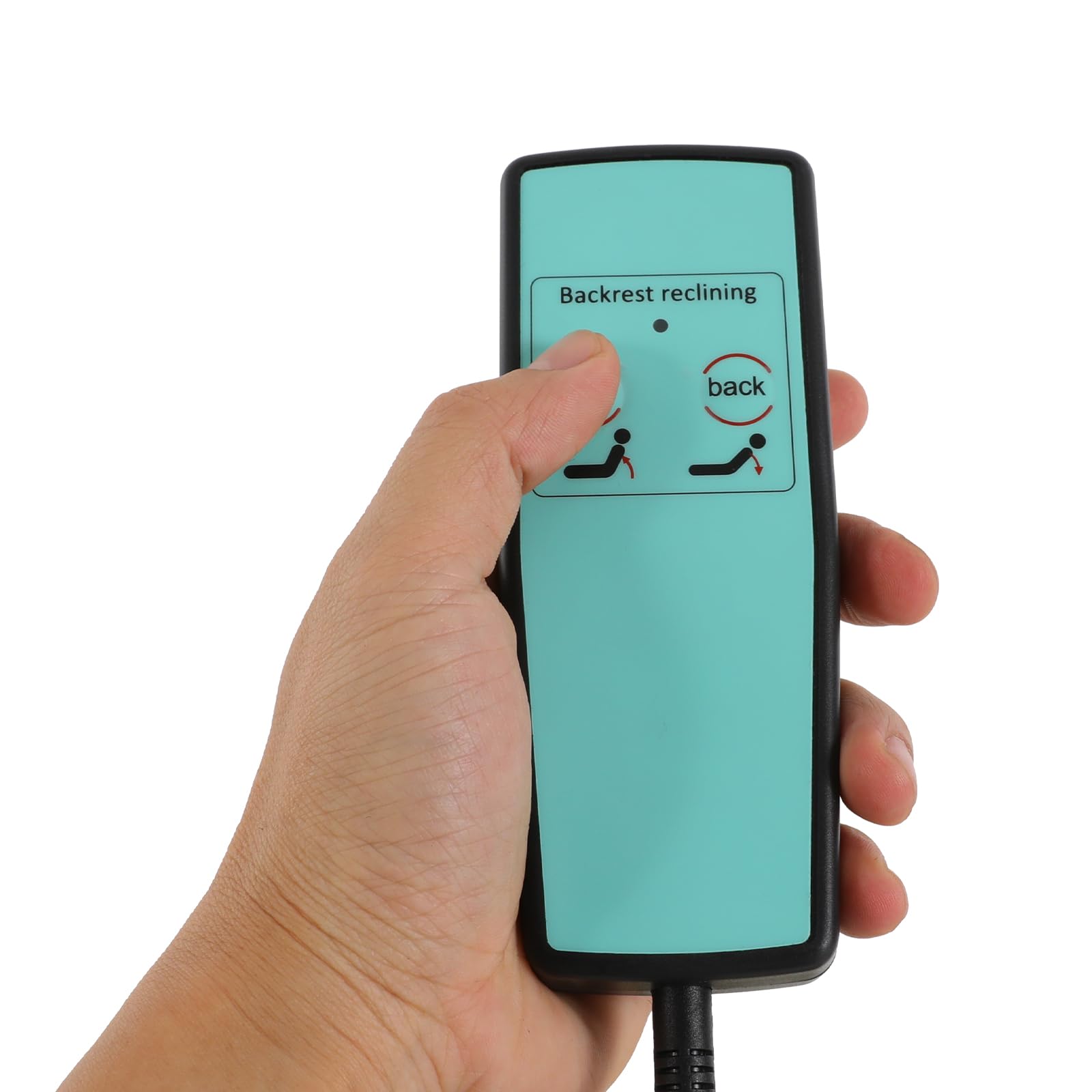Respaldo eléctrico elevable con mando a distancia, ajustable de 2 a 80°, 300 kg de capacidad de carga, cama elevable con almohada, verde