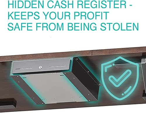 Miniatura 4 de Skywin Soportes de montaje debajo del mostrador para cajón, paquete de 3 soportes de montaje de acero resistente para la instalación de cajones de