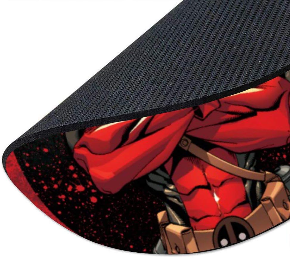 Round Gaming Mouse Pad, Computer Mousepad for Laptop and Desktop, Cute Funny Mouse Mat for Kid and Office Gift (Cool Man )