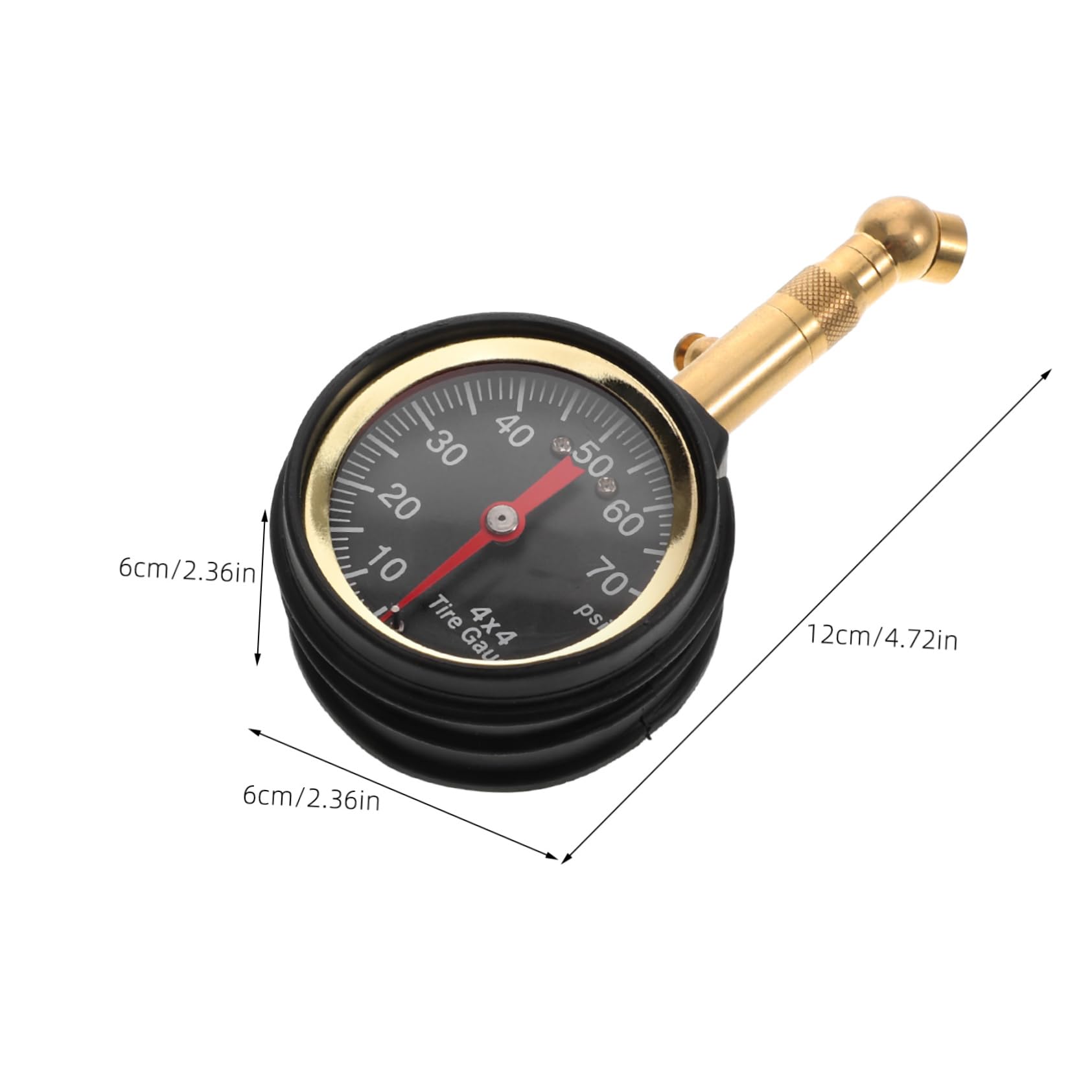 PRETYZOOM Tire Pressure Gauge Tire Pressure Tire Air Pressure Gauge Tire Gauge for Car Tire Deflators Kit Air Gauge Tire Pressure Tire Deflation Tool Tire Pressure Checker Brass