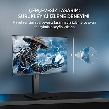 James Donkey Ravel R45 24'' 240Hz 0.5Ms Fast IPS FHD Pivot Gaming Monitör (Sıfır Ölü Piksel Garantili)