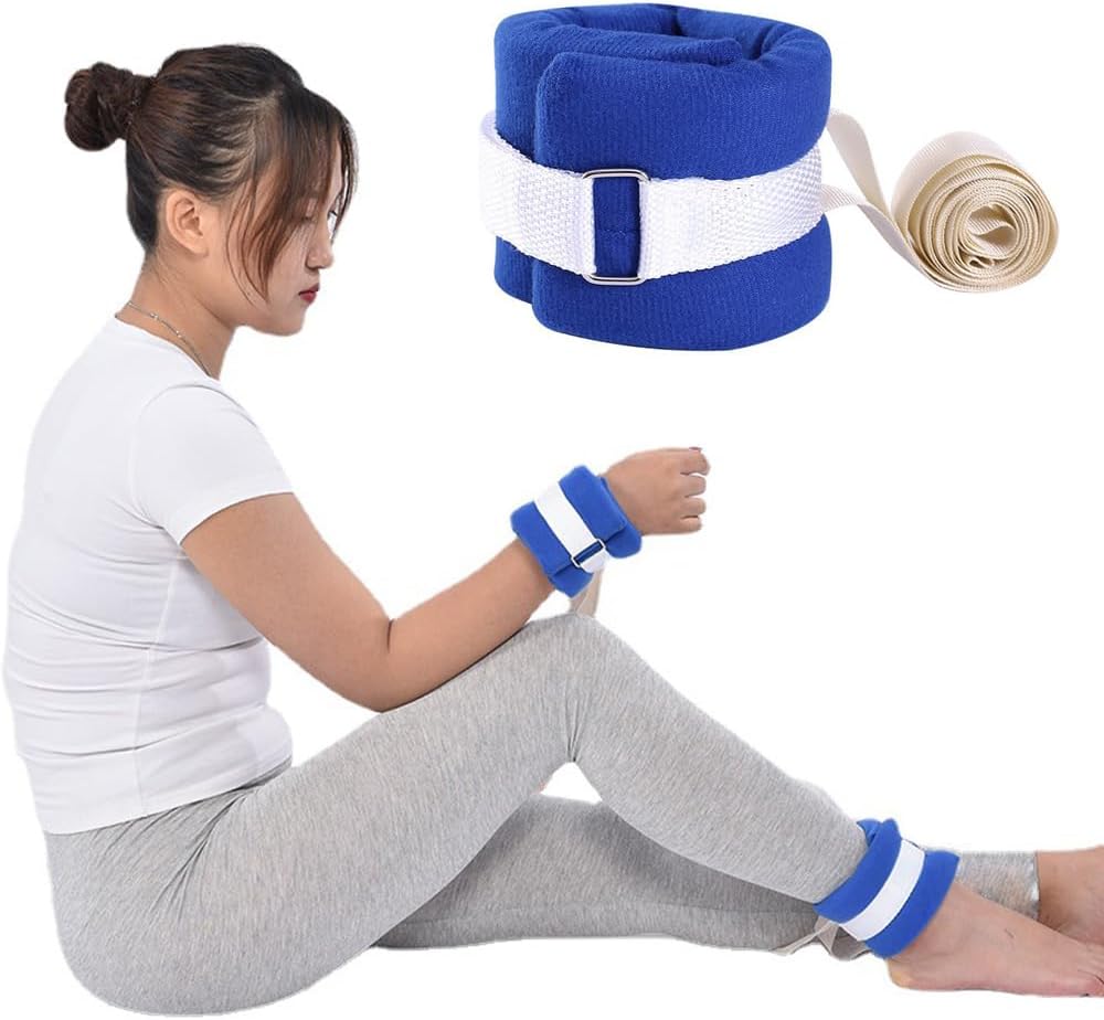 2 Pack Bed Restraints Medical Restraint Band Foam Padded Ankle and Wrist Restraints Loop Band Belt for Dementia Patients Hospital Elderly Safety Seniors Alzheimer's Post-Surgery Wheelchair