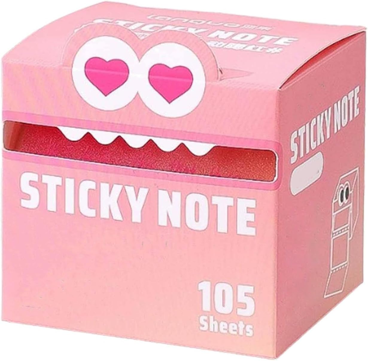 Cute Memo Sticky Notes, Waterproof Gradient Color Stationery with Pull-Out Case, Easy to Remove, Semi-Transparent Design, Suitable for Office and Study, Smudge-Resistant, Smooth Writing Experience