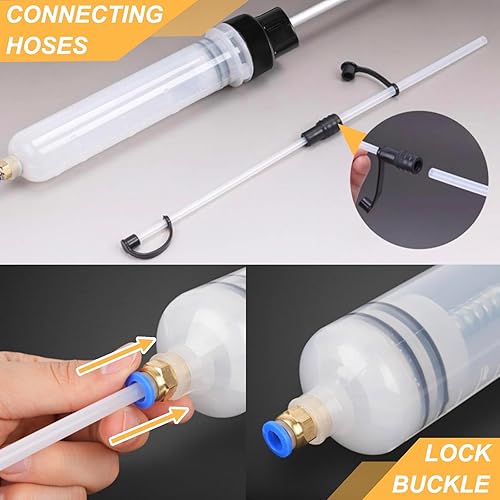 Miniatura 4 de Bomba Extractora de Fluidos de 500CC Automotriz, Extractor de Bomba de Aceite, Bomba de Fluidos Automotriz Mejorada, Extractor de Líquido de Frenos