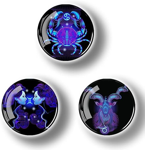 Miniatura 3 de Imanes decorativos para nevera, 12 imanes redondos de vidrio para refrigerador, imanes de pizarra blanca para gabinetes de oficina, calcomanías