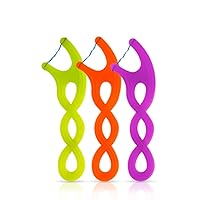 Vista 6 de GUM Crayola Twistables - Hilo dental para niños con flúor, diseñado para manos pequeñas, tres divertidos sabores de frutas, palillos de hilo dental