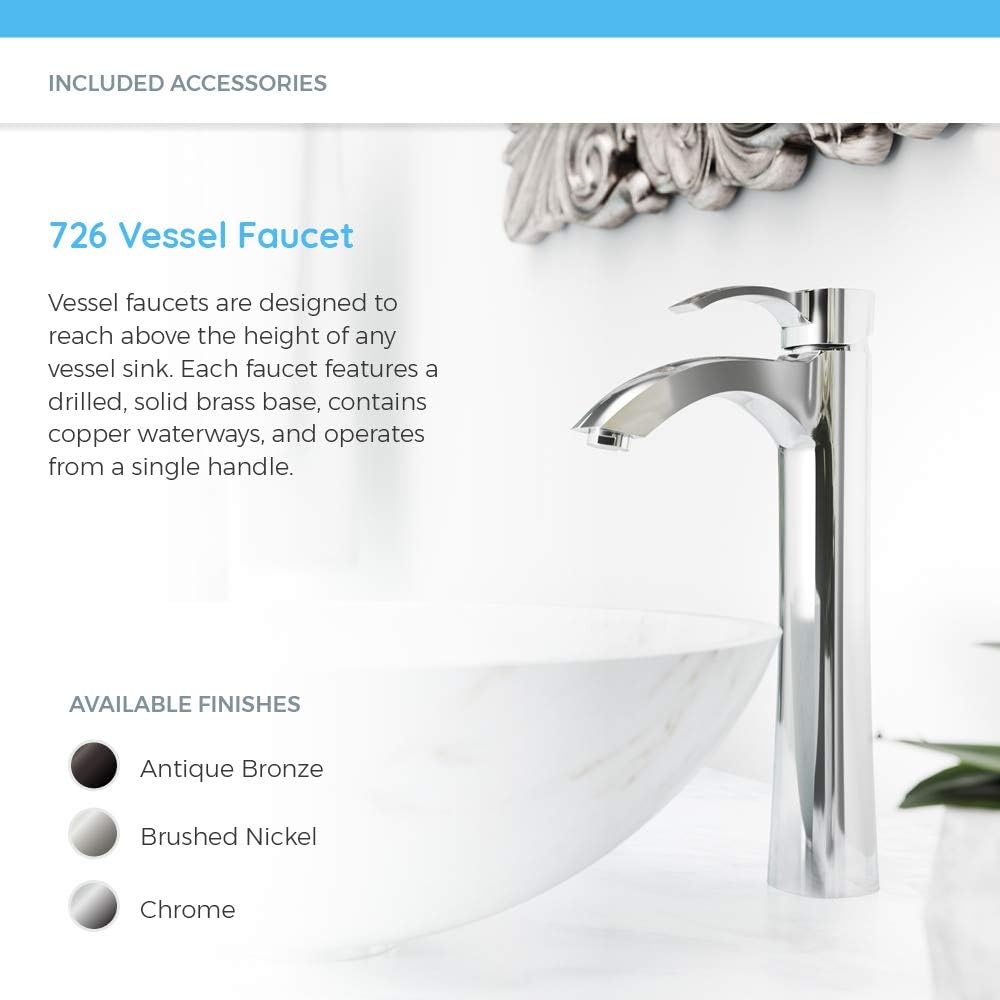 Blасk Frіdау 🔥 MR Direct 850-T-726-ABR Tan Stone Vessel Sink in Honed Basalt Granite with Faucet and Pop-Up Drain in Antique Bronze, 726